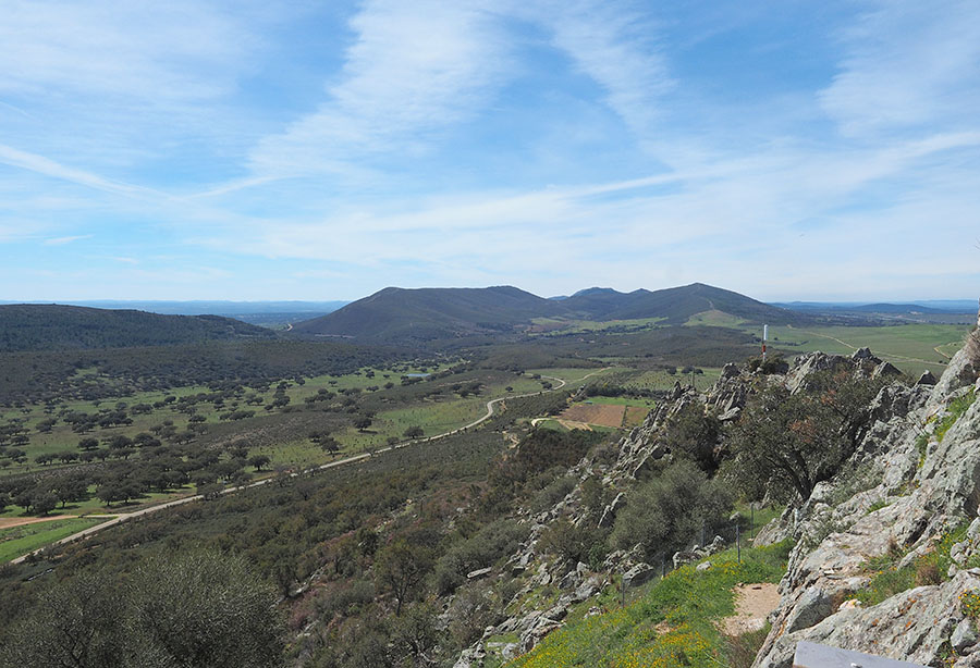 Uitzicht vanaf Castillo de Mirabel