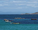 Fionnphort Beach vanaf Iona gezien